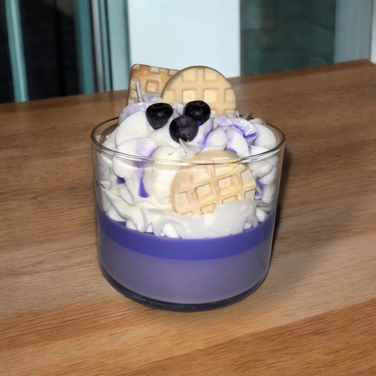 Blueberry Waffle Decorative Candle
