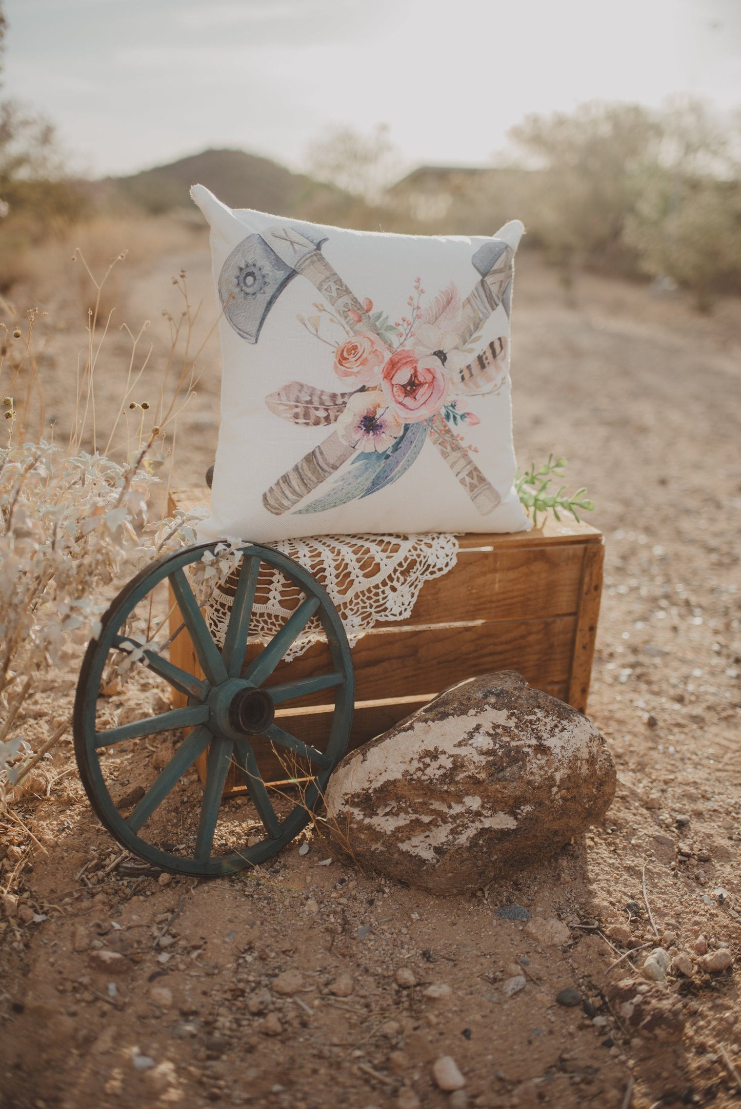 Boho Tomahawk | Pillow Cover | Inspirational Throw Pillows | Gift for