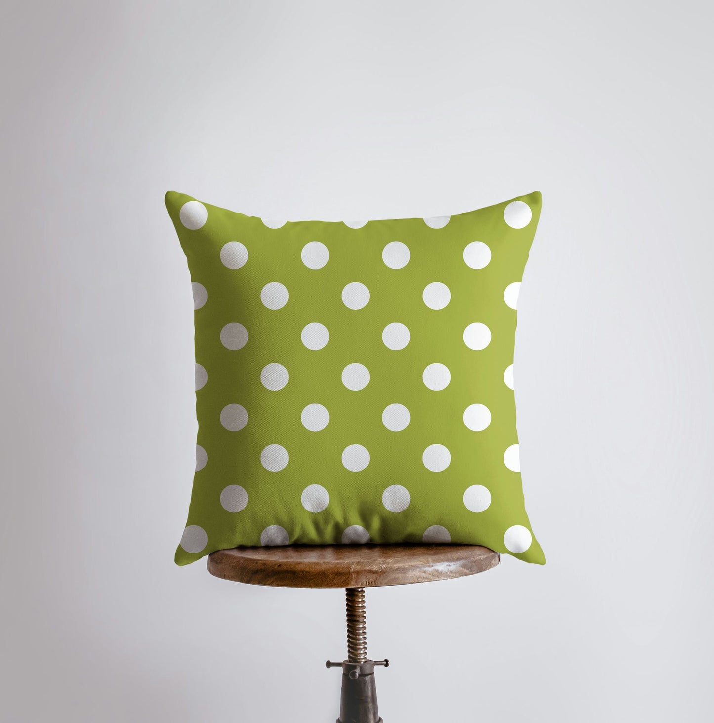 Love Floral Green Polkadot Pillow Cover | Throw Pillow | Home Decor |