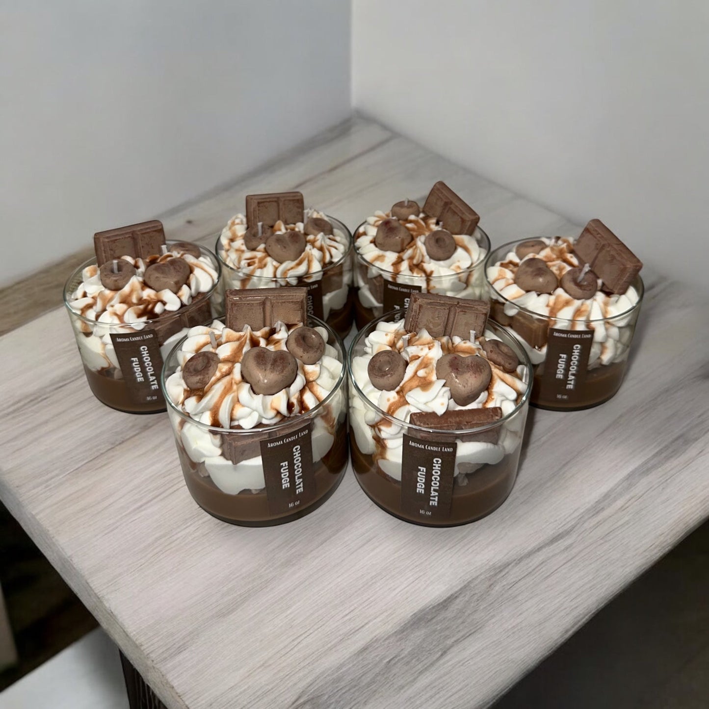 Chocolate Fudge Decorative Candle