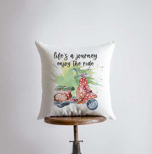 Life's a Journey | Pillow Cover | Travel Quote | Throw Pillow | Enjoy