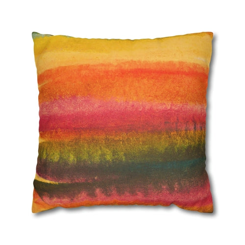 Decorative Throw Pillow Cover - Autumn Fall Watercolors
