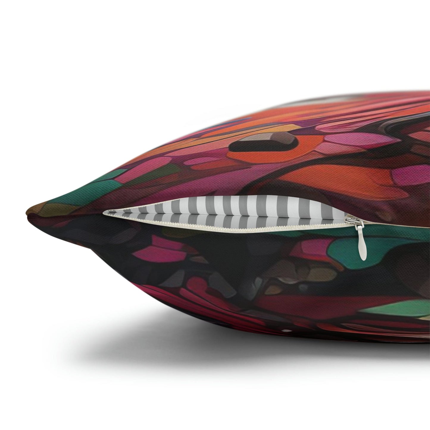 Decorative Throw Pillow Cover - Multicolor Psychedelic Tree