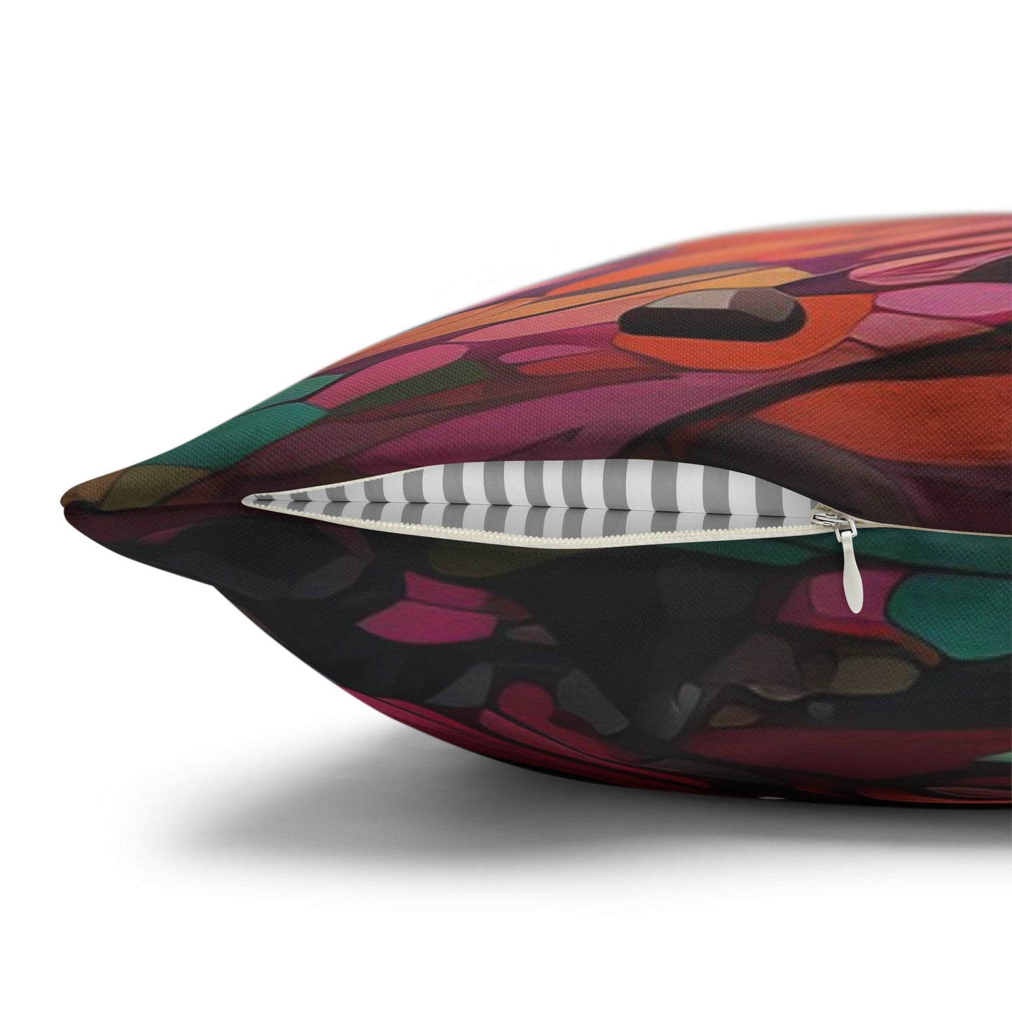 Decorative Throw Pillow Cover - Multicolor Psychedelic Tree