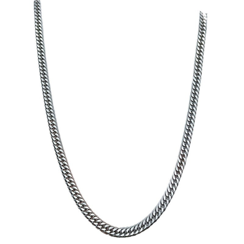 Titanium Steel Men's Cuban Link Chain Stainless Steel