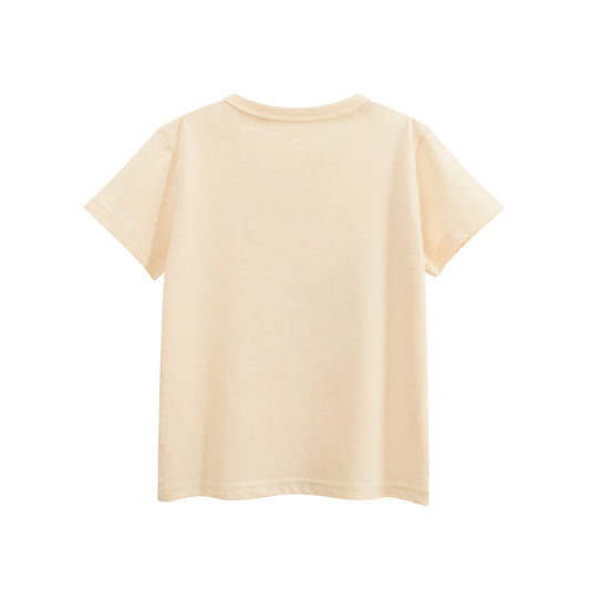 Summer Girls’ Animals Cartoon and Letters Print T-shirt in European